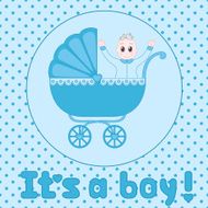 It&#039;s a boy baby shower announcement