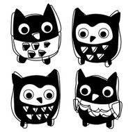 Cute animal icon silhouette vector illustration