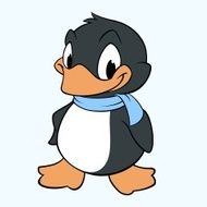 Cartoon penguin N2