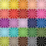 vector colorful sunburst patterns collection