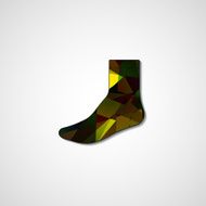 Abstract illustration on sock N142
