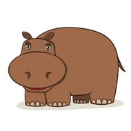 Cartoon Hippo N10