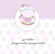 new baby girl shower card N4