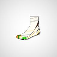 Abstract illustration on sock N143
