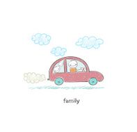 Family car Illustration