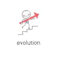 Evolution career Illustration