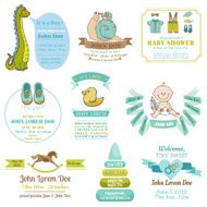 Set of Baby Shower and Arrival Cards N5