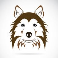 Vector image of an dog