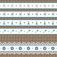 Seamless baby border