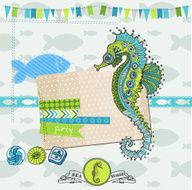 Tropical Fish and Sea Horse Theme N3