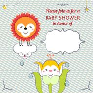 Baby shower invitation card editable template N2