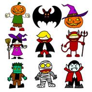 Halloween character cartoon