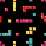 seamless pattern with tetris elements