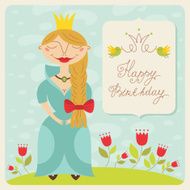 Happy birthday princess card