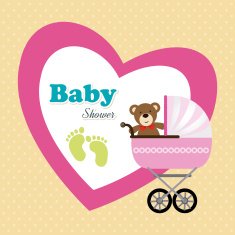 Baby shower design N378