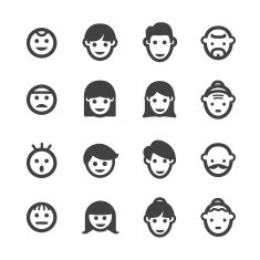 Growth Generation and Face Icon - Acme Series