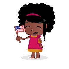 Little Girl - Flags USA N2