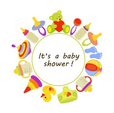 Baby background with place for text