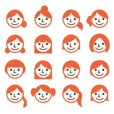 Female Profile Icons