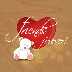 Beautiful greeting card design for Happy Friendship Day celebrations