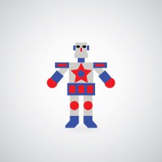 cute vintage robot