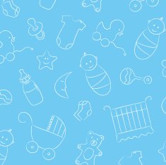 Baby Boy Background Pattern