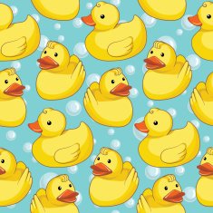 Pattern with yellow ducks N6