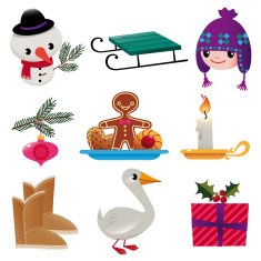 Set of Winter Stuff
