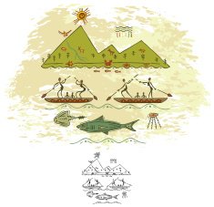 Prehistoric Cave Painting New Home
