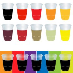 Transparent Cups with Soda