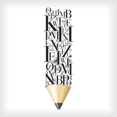 alphabetical pencil