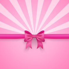Romantic vector pink background with cute bow and pattern N2
