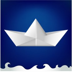 Paper toy-ship