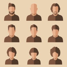 flat avatar vector people