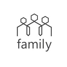 happy family vector design template N10