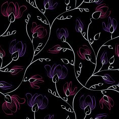 Floral print seamless background N9