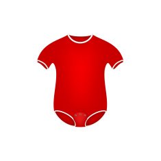 Clothing for newborn in red design
