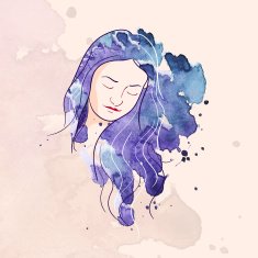 Watercolor Girl N3
