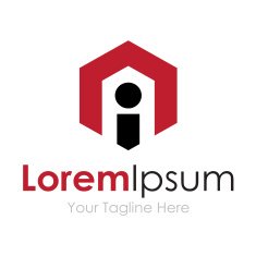 The power of i individual concept elements icon logo