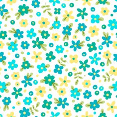 Seamless pattern with cute flowers N8