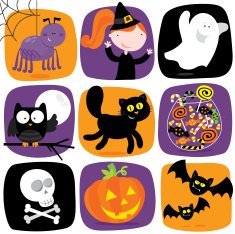 cute halloween elements