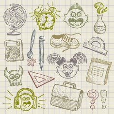 Back To School Doodles N8