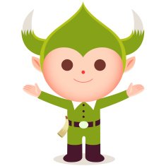 jolly green midget character illustration