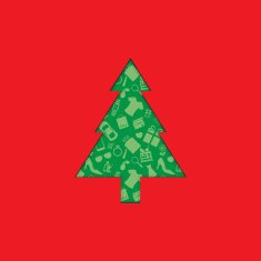 Christmas shopping tree Background N2