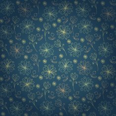 Decorative seamless doodle floral texture N2