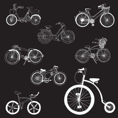Doodle Bicycles - hand drawn N2