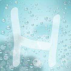 Letter and water drop N24
