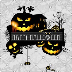 Halloween vector icons set N25