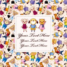 cute animal card N5