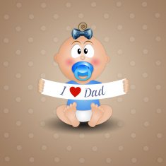 Child with message for Father's Day N3